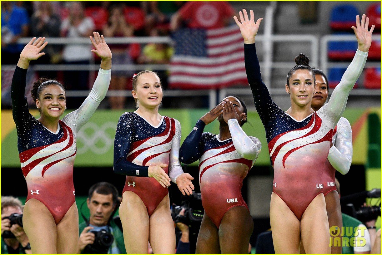 Usa Women S Gymnastics Team 16 Announces Team Name Final Five Photo 16 Rio Summer Olympics Alexandra Raisman Final Five Gabrielle Douglas Laurie Hernandez Madison Kocian Simone Biles Pictures Just Jared Jr