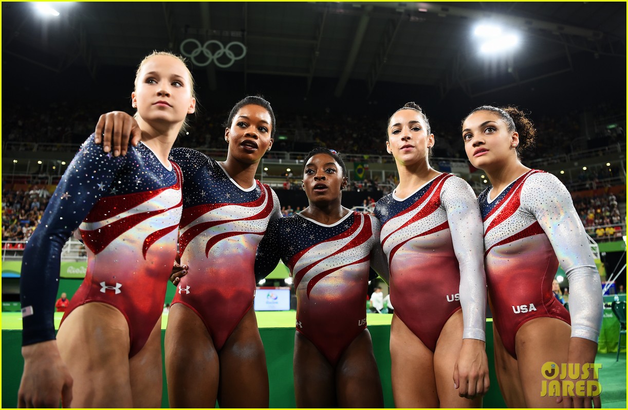 Usa Women S Gymnastics Team 16 Announces Team Name Final Five Photo 16 Rio Summer Olympics Alexandra Raisman Final Five Gabrielle Douglas Laurie Hernandez Madison Kocian Simone Biles Pictures Just Jared Jr
