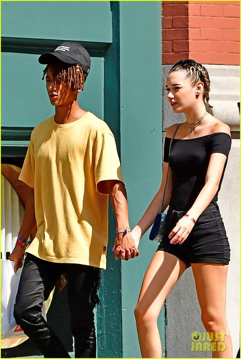 Jaden Smith & Girlfriend Sarah Snyder Rock Matching Outfits in NYC