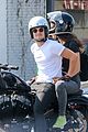 josh hutcherson girlfriend claudia traisac ride around on his motorcycle04219mytext