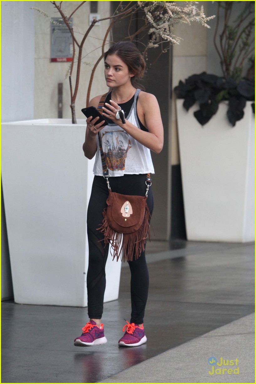 Lucy Hale Hits SoulCycle Class Before Ezria's Engagement on PLL | Photo