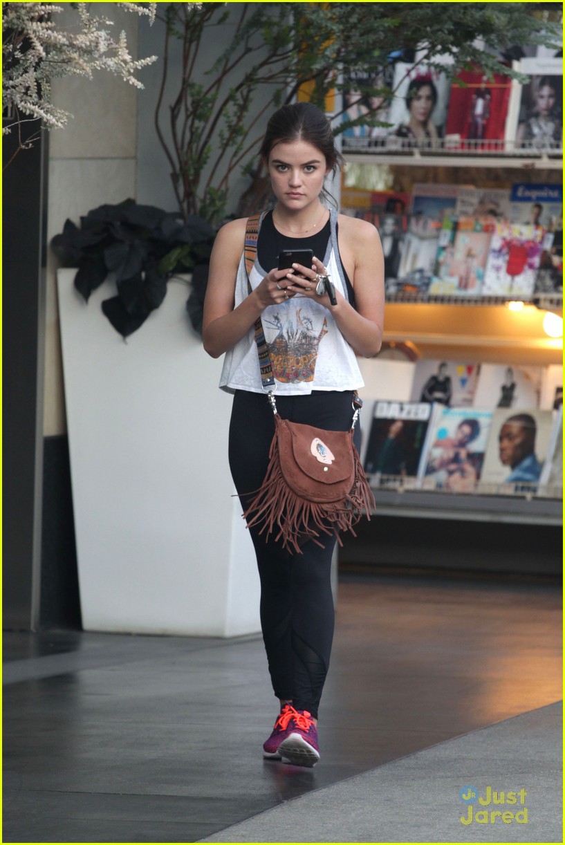 Lucy Hale Hits SoulCycle Class Before Ezria's Engagement on PLL | Photo