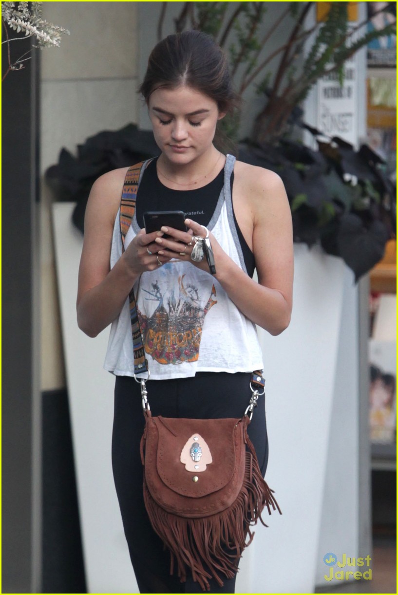 Lucy Hale Hits SoulCycle Class Before Ezria's Engagement on PLL | Photo