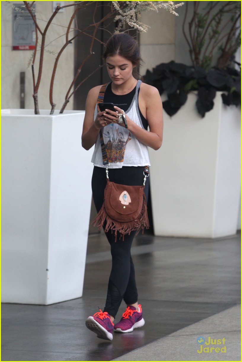 Lucy Hale Hits SoulCycle Class Before Ezria's Engagement on PLL | Photo