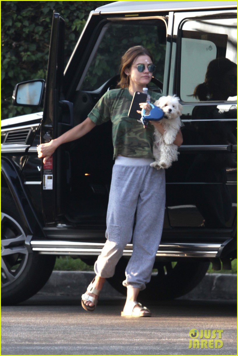 Full Sized Photo of lucy hale dog zit cream studio city 15 | Lucy Hale