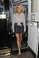 pixie lott ditches shoes while leaving theatre weds night 05
