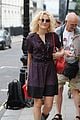 pixie lott ditches shoes while leaving theatre weds night 06