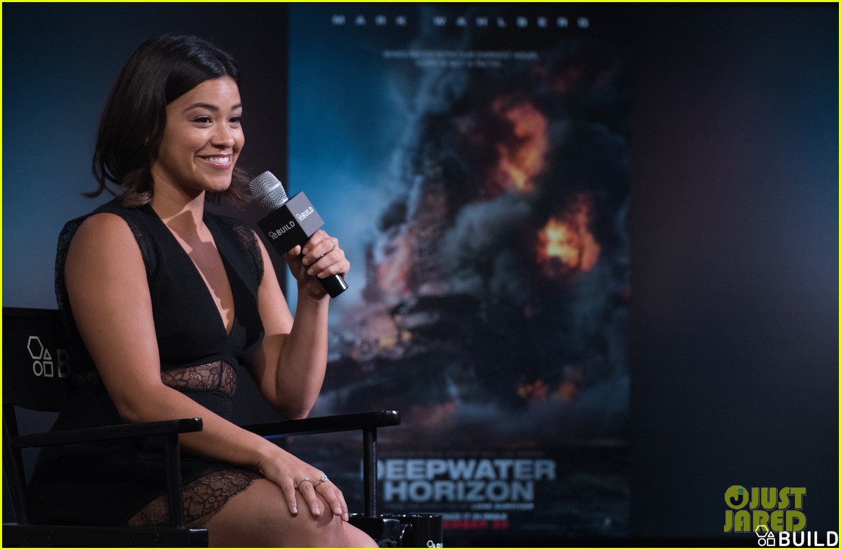 Full Sized Photo of gina rodriguez aol build gma appearances 26 Gina