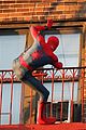 tom holland performs his own spider man stunts on nyc fire escape 03