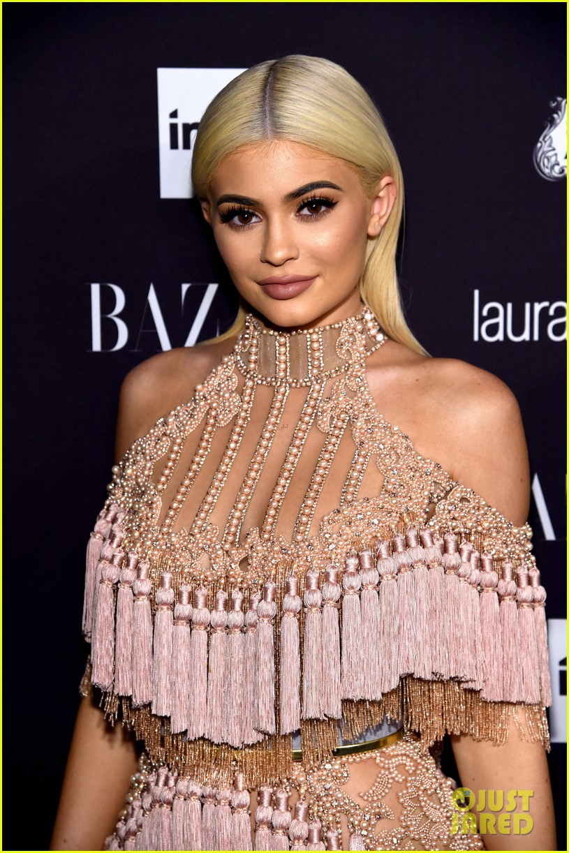 Kylie Jenner & Tyga Couple Up at Harper's Bazaar Party with Kendall