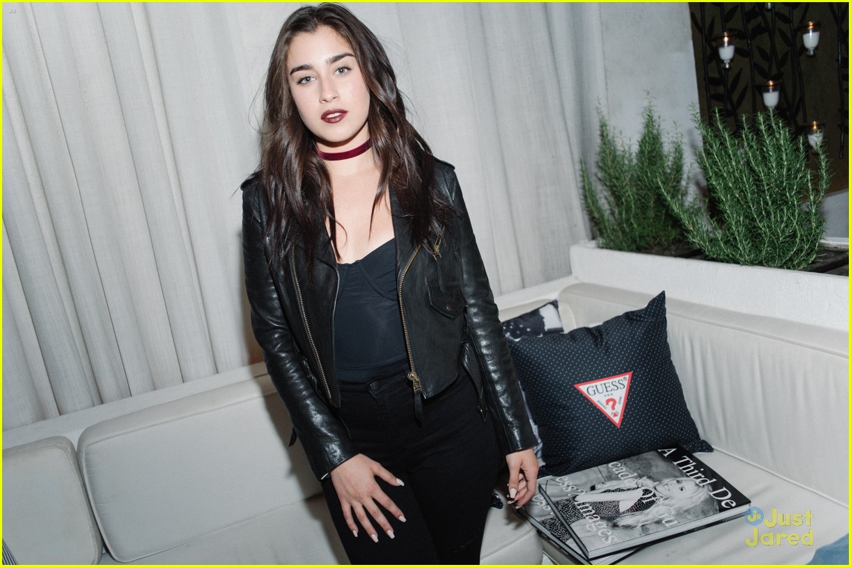 lauren jauregui larsen thompson guess party madison chantel paper nyfw 18