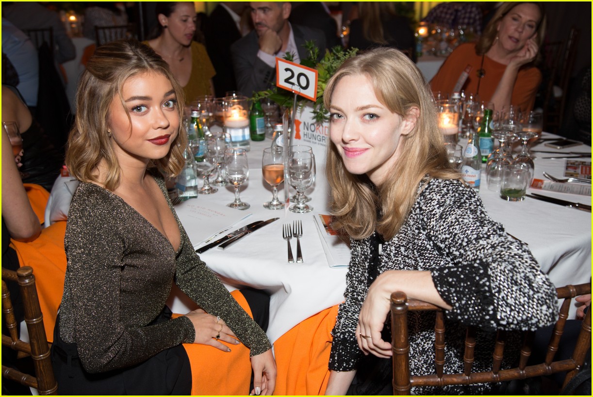 Full Sized Photo of lea michele sarah hyland no kid hungry dinner 18