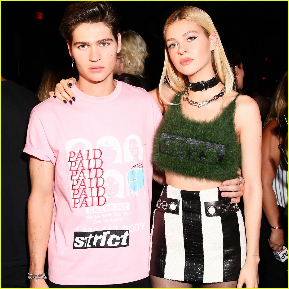 Nicola Will Peltz Support Alexander Wang At His Nyfw Show Photo