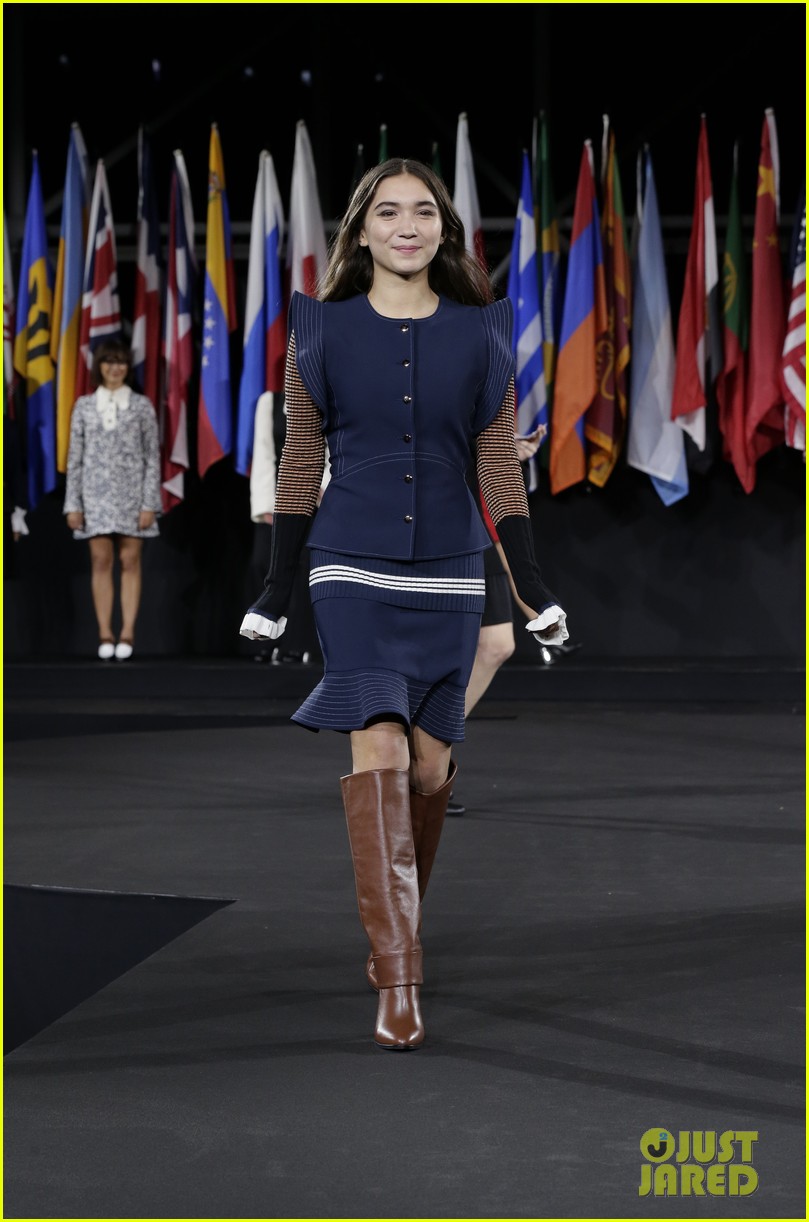 Full Sized Photo of rowan blanchard opening ceremony nyfw runway 03