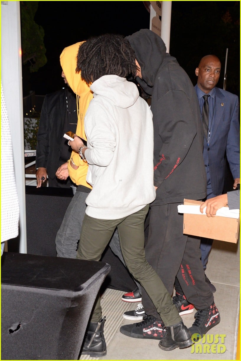 Kendall Jenner Enjoys Fun Night Out at Kanye West's Show With Jordan ...