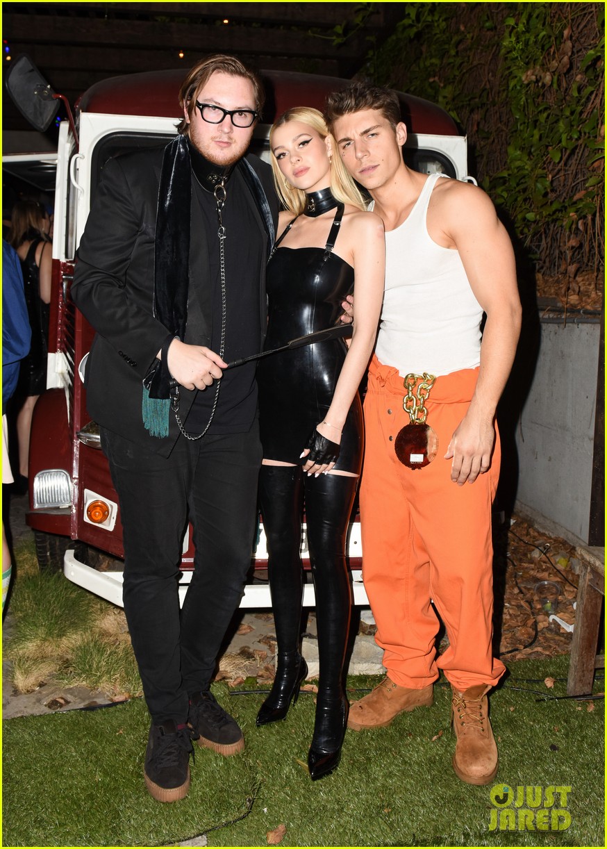 Full Sized Photo of nicola will peltz just jared halloween party 16