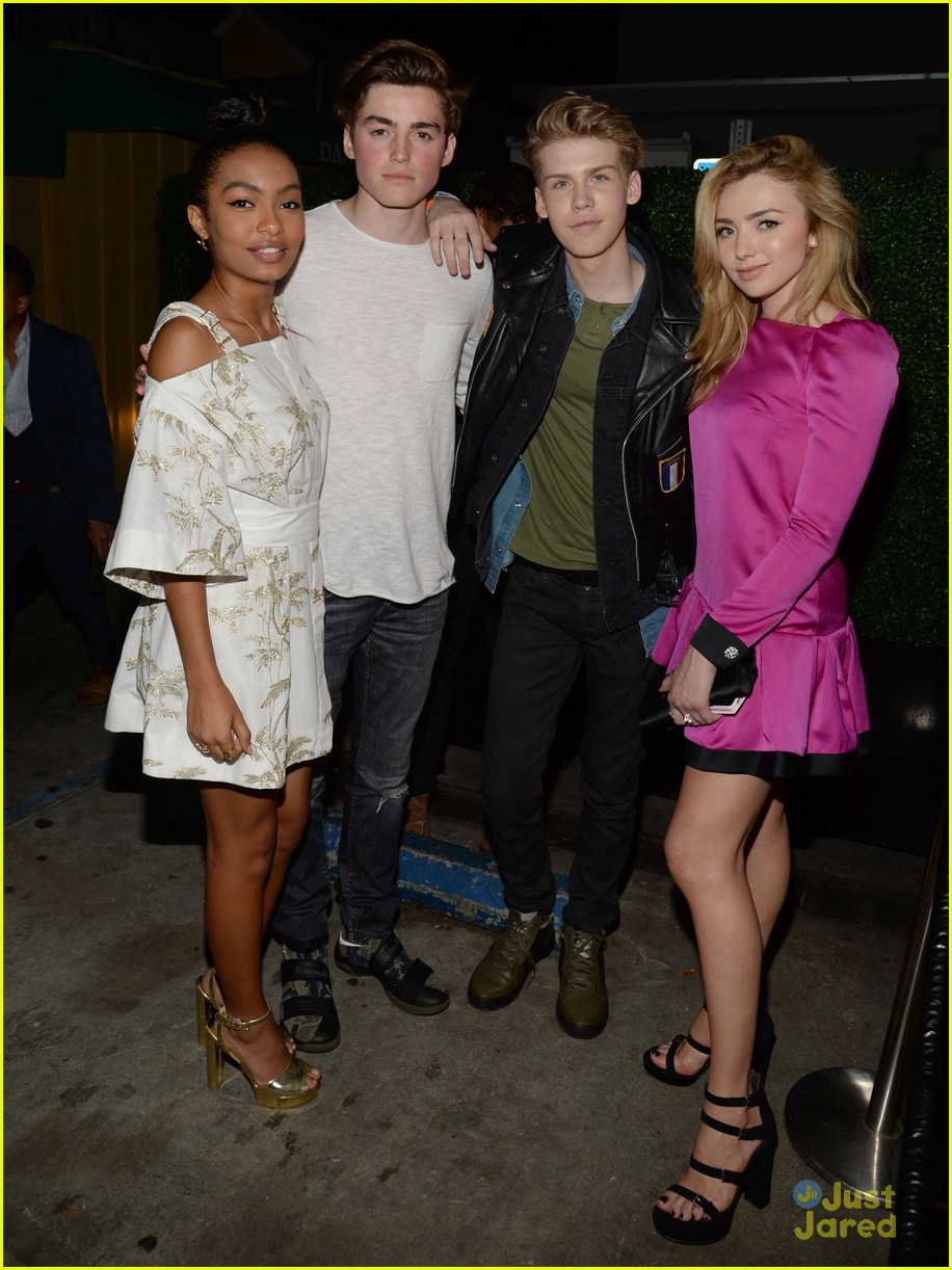 Peyton List Celebrates 'The Thinning' Release with Yara Shahidi in LA