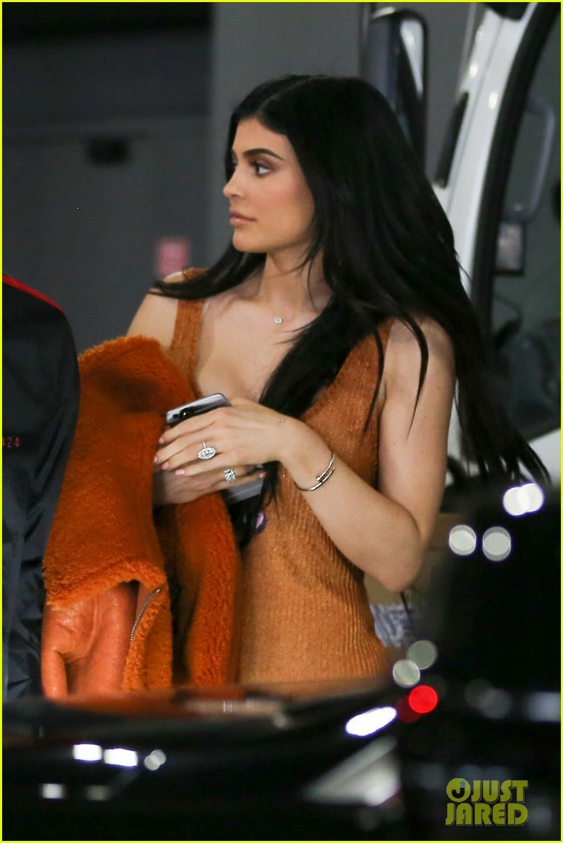 KYLIE JENNER Leaves Westfield Topanga Mall in Canoga Park 03/12
