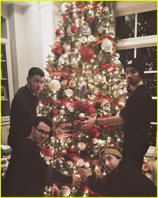 Full Sized Photo of jonas brothers christmas photos 03 | Nick & Joe ...