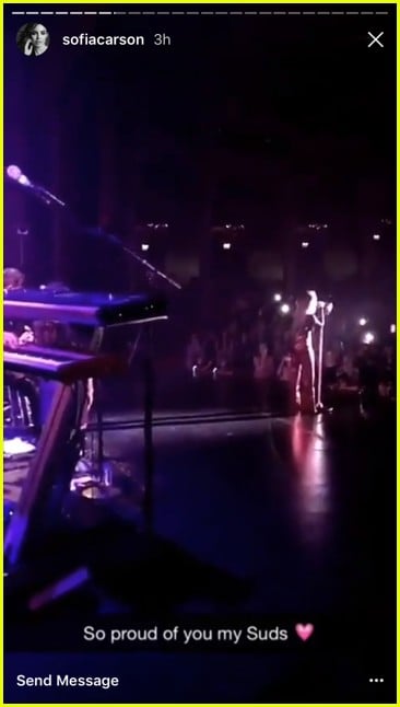 VIDEO: Sofia Carson Joins Pal Sabrina Carpenter On Stage For 'Wild Side ...