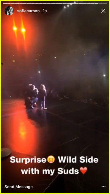VIDEO: Sofia Carson Joins Pal Sabrina Carpenter On Stage For 'Wild Side ...
