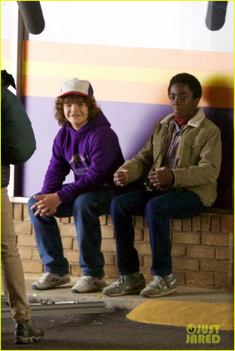 finn wolfhard caleb mclaughlin and gaten matarazzo are hard at work2 11