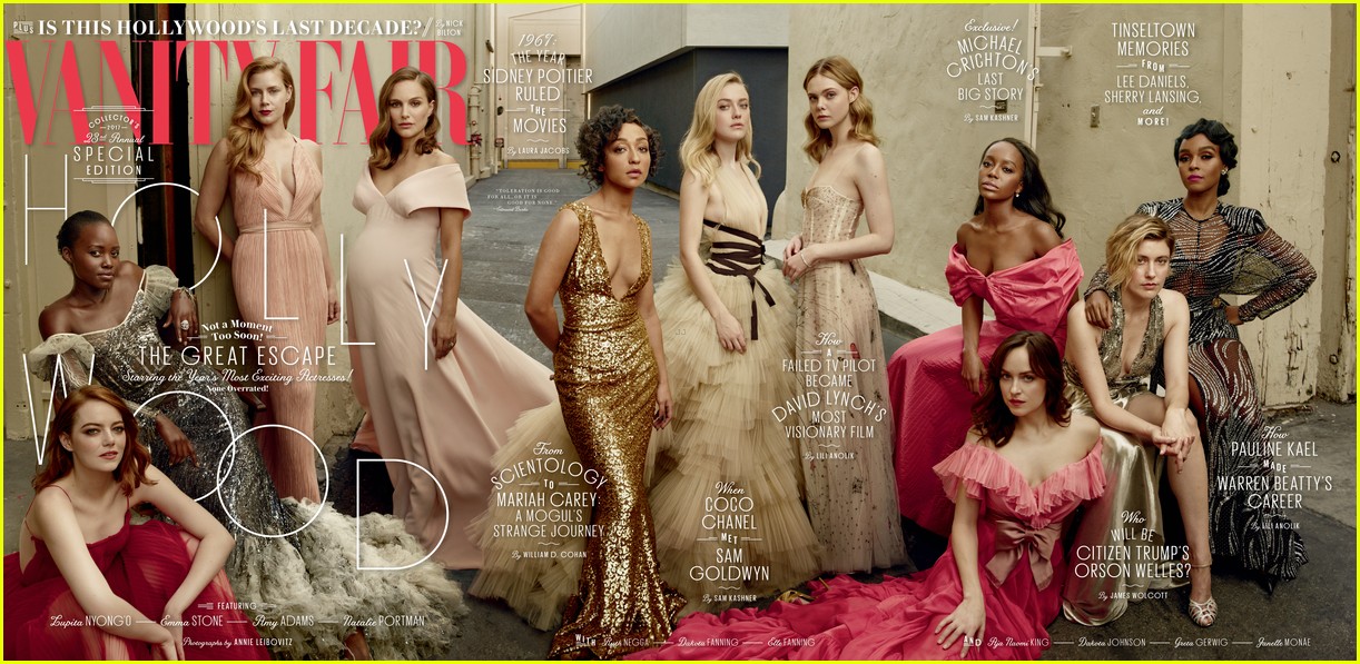 Dakota & Elle Fanning Are First Sisters Ever Featured on Vanity Fair's ...