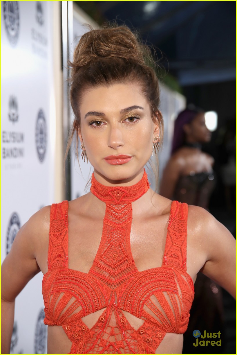 Hailey Baldwin Makes Colorful Statement at Art of Elysium 'Heaven' Gala ...