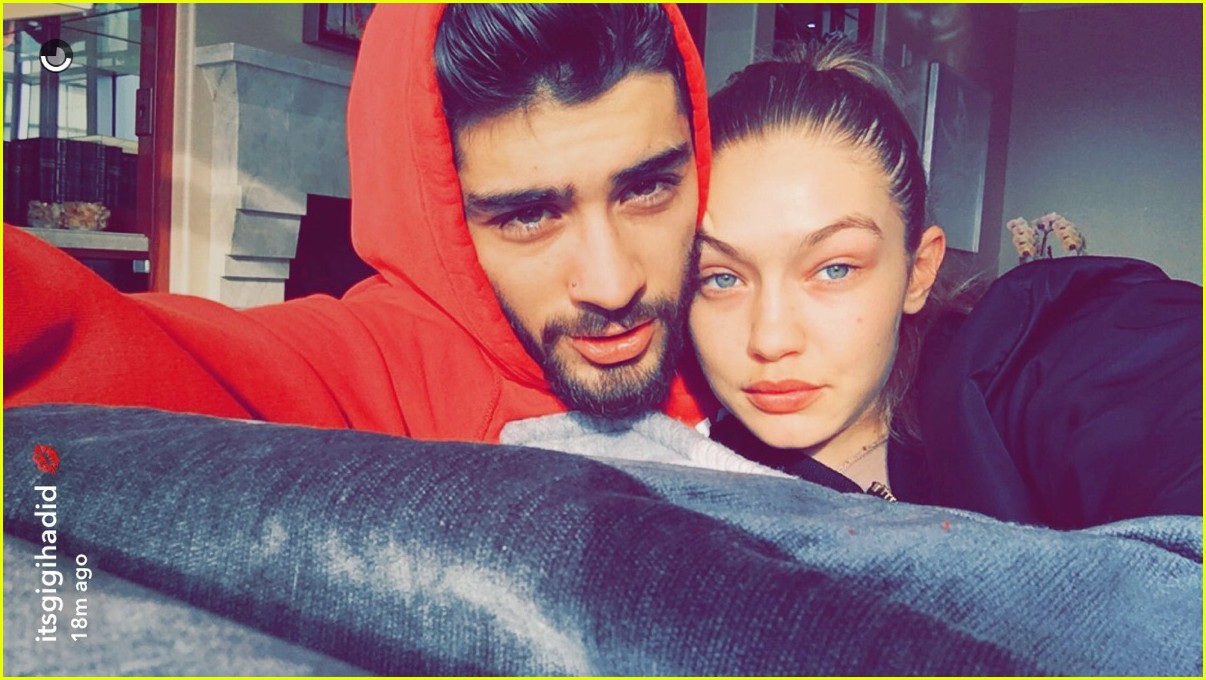 Gigi Hadids Snapchat Story Features Lots Of Cuddle Time With Zayn Malik Photo 1061324 Photo 