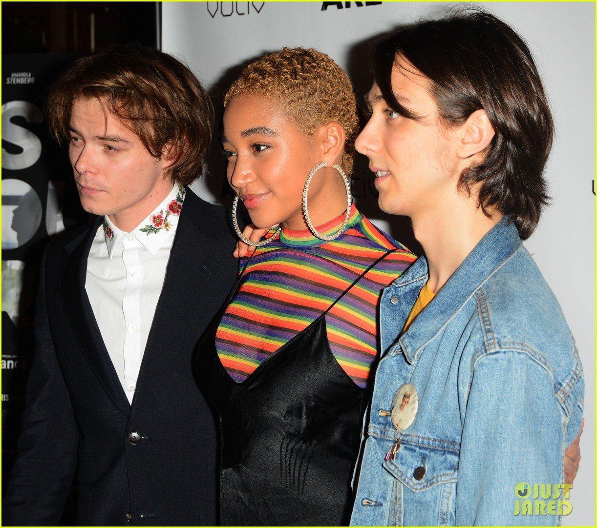 Charlie Heaton Amandla Stenberg Are Joined By Natalia Dyer At As You Are Premiere Photo 1071568 Amandla Stenberg Charlie Heaton Natalia Dyer Owen Campbell Pictures Just Jared Jr