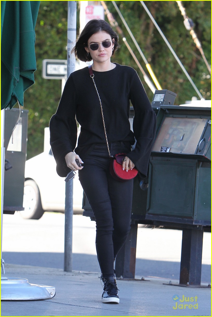 Full Sized Photo of lucy hale elvis pics coffee run 04 | Lucy Hale