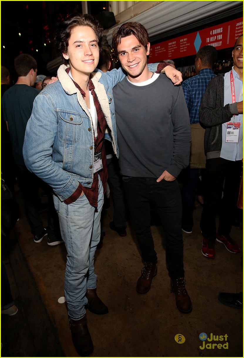 Cole Sprouse & KJ Apa Kept Putting Stickers On Everyone During a SXSW