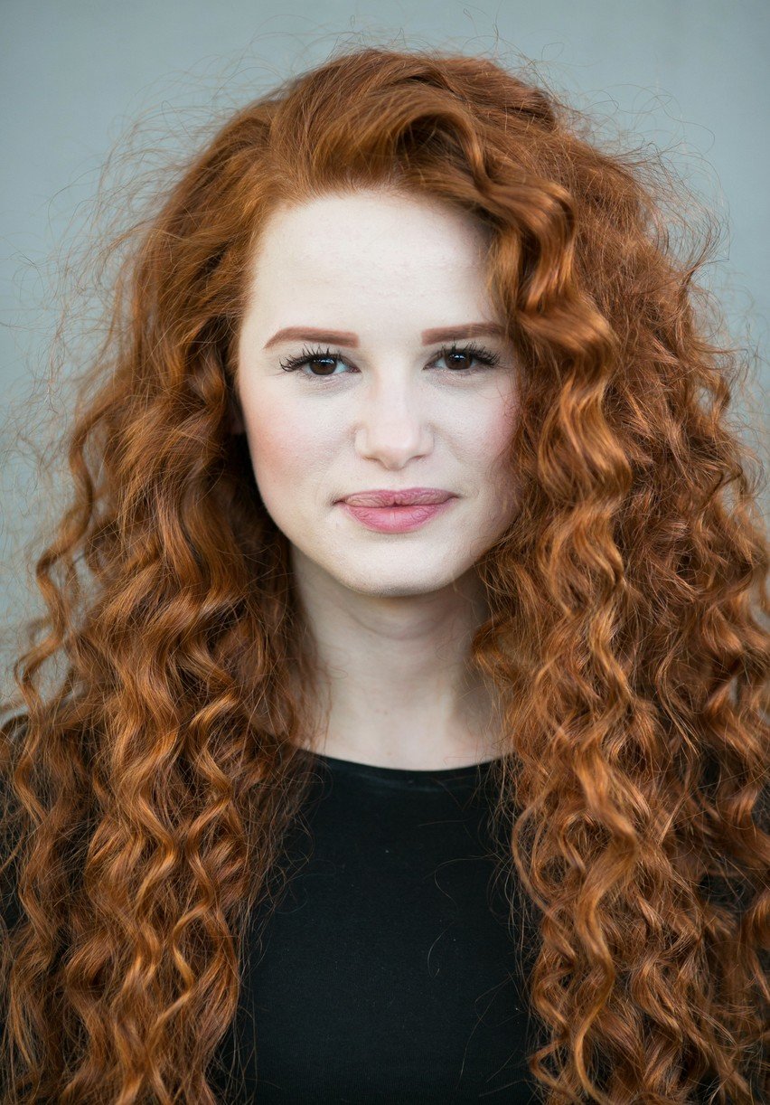 Full Sized Photo of madelaine petsch curly red hair new book 12 ...