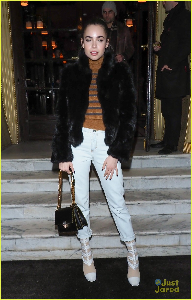 Full Sized Photo of sofia carson galliano show paris fashion week 03