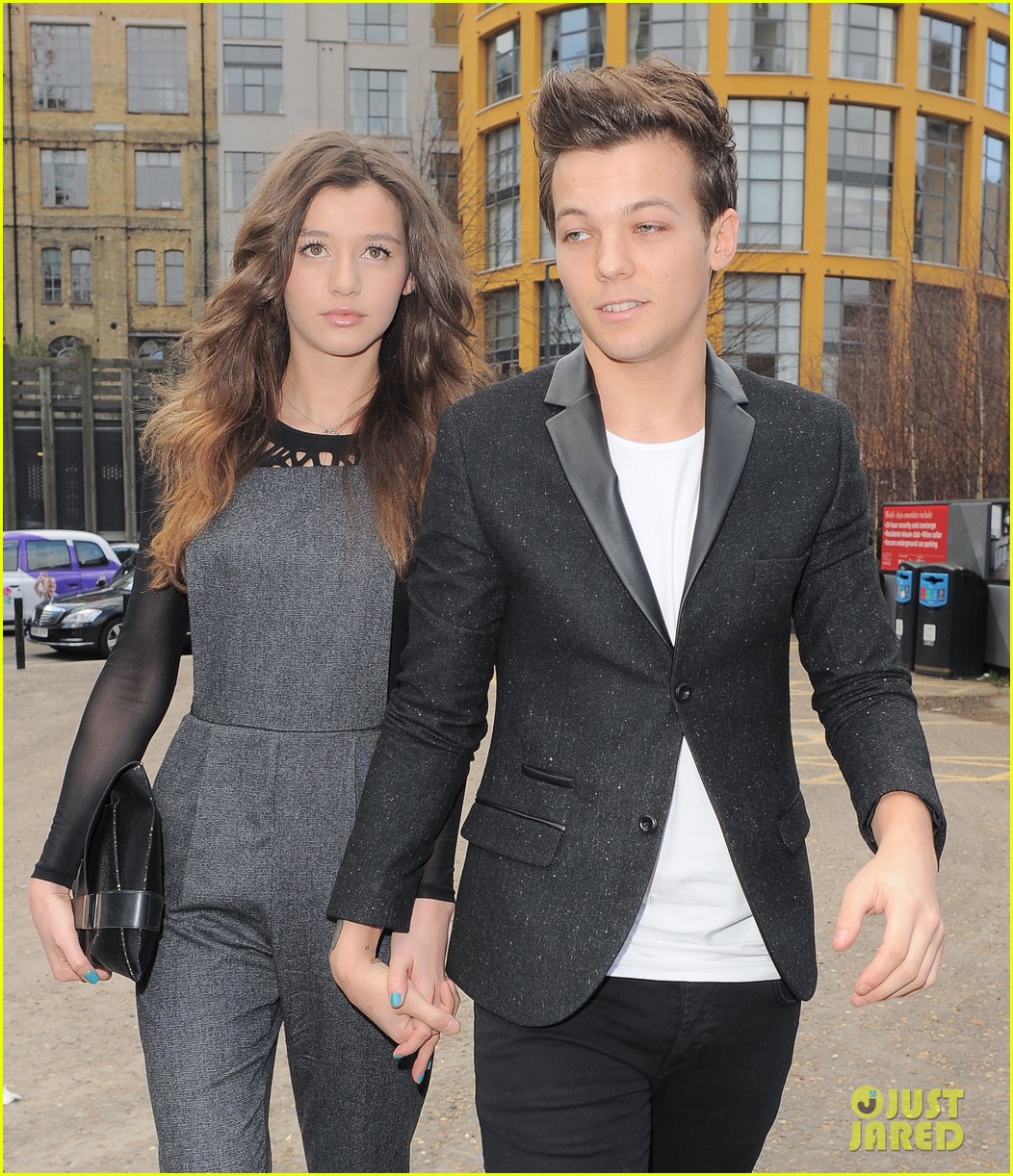 Louis tomlinson and girlfriend eleanor calder hi-res stock