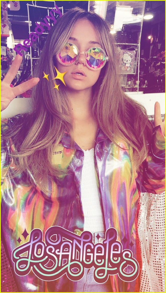 Full Sized Photo of brec bassinger retro skate birthday party skydive
