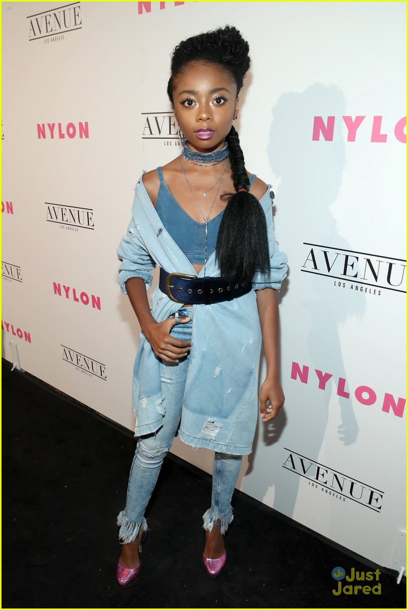 Chloe Lukasiak & Skai Jackson Show Off Midriffs at Nylon's Young