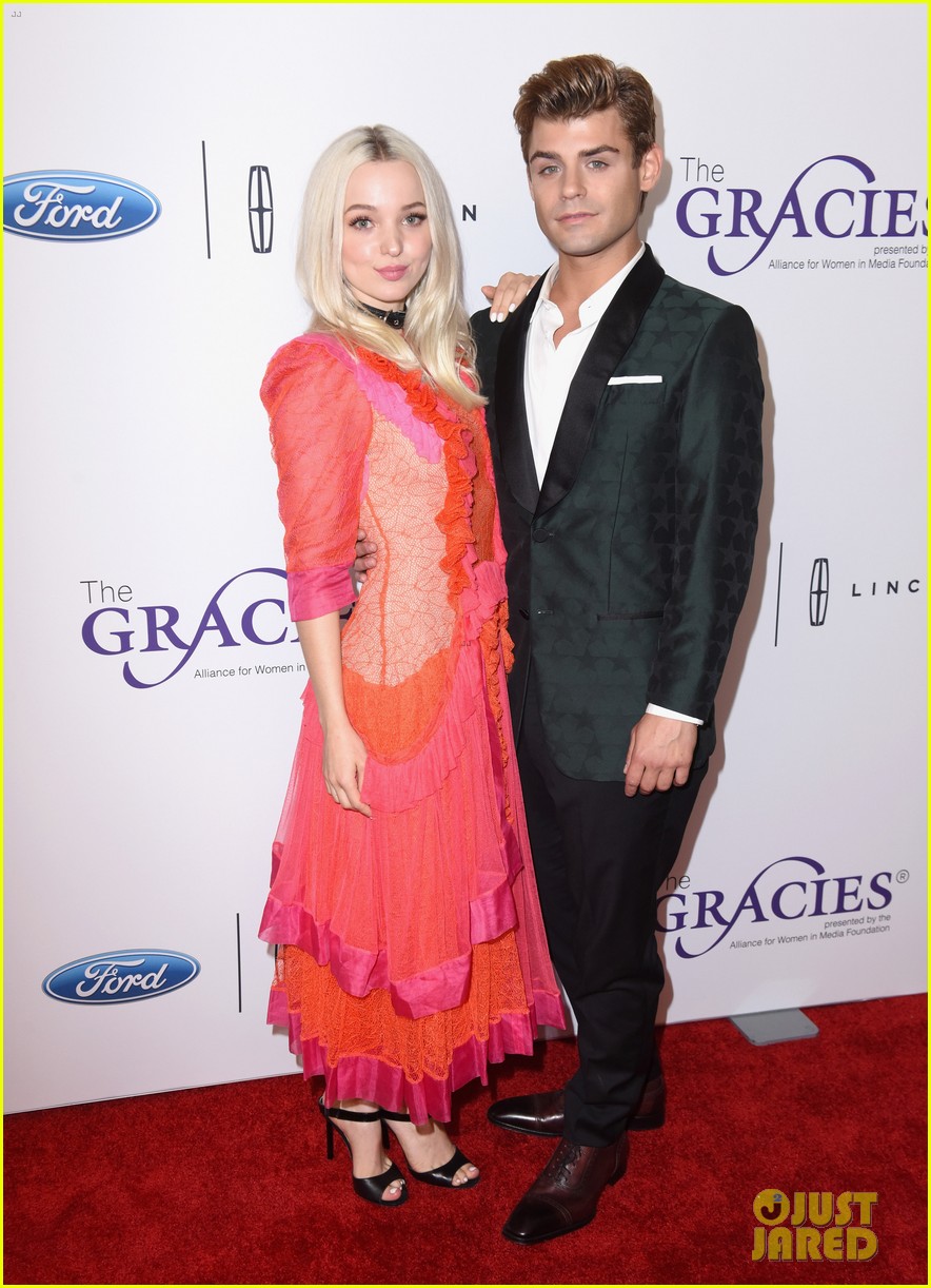 Full Sized Photo of dove cameron garrett clayton reunite at gracie