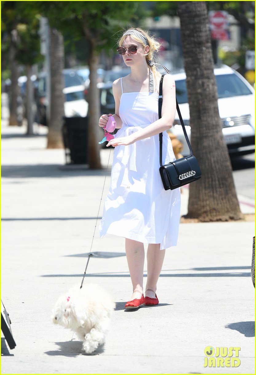 Elle Fanning Shows Off Cherry Tattoo on Lunch Outing | Photo 1095990 ...