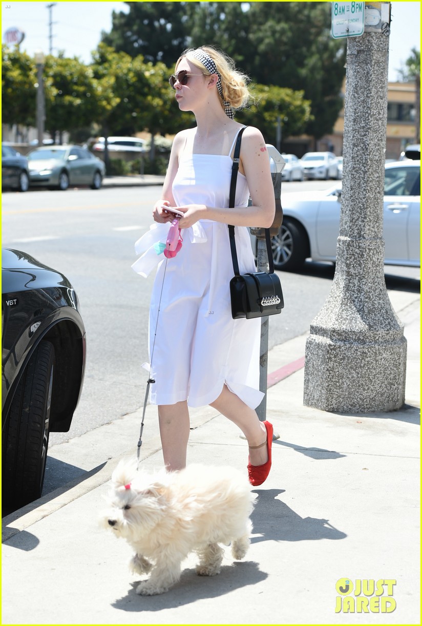 Elle Fanning Shows Off Cherry Tattoo on Lunch Outing | Photo 1095996 ...