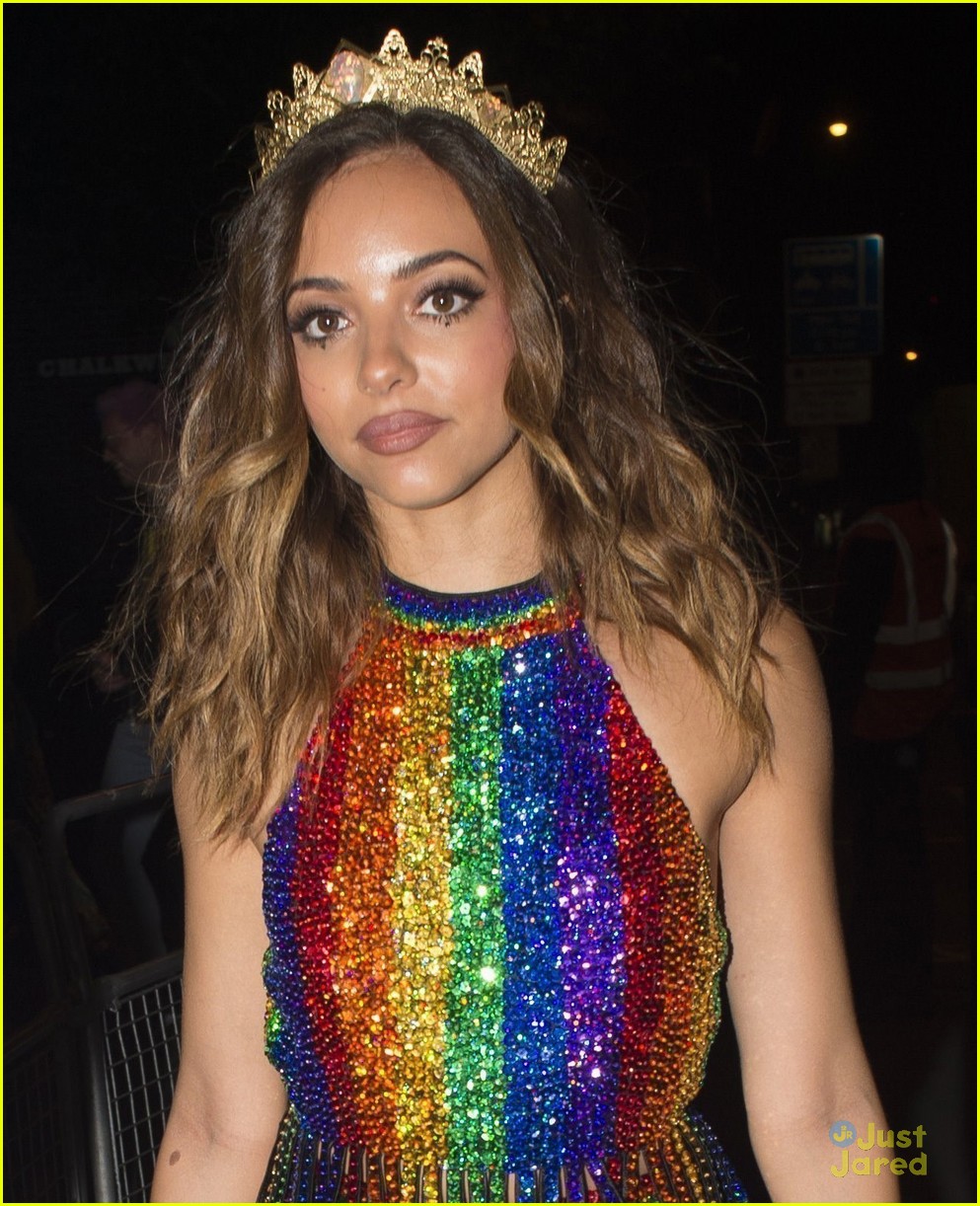 Full Sized Photo of jade thirlwall pride rainbow romper 04 | Little Mix ...
