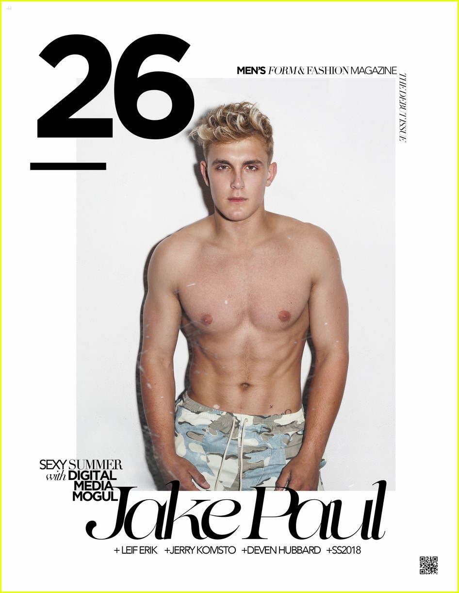Jake Paul Goes Shirtless For '26' Magazine Debut Issue Photo 1096869