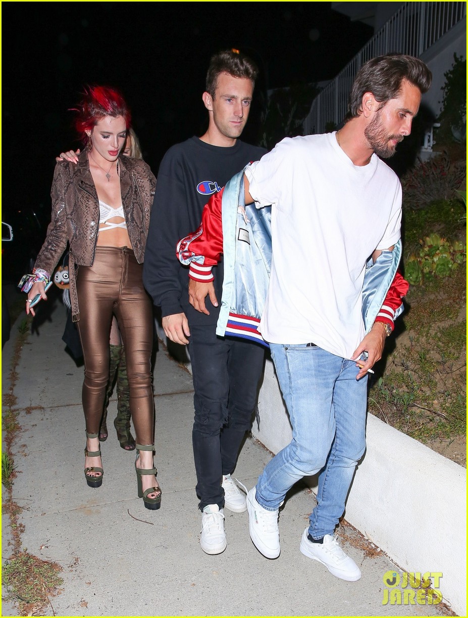 Full Sized Photo Of Bella Thorne Scott Disick Hold Hands On Night At