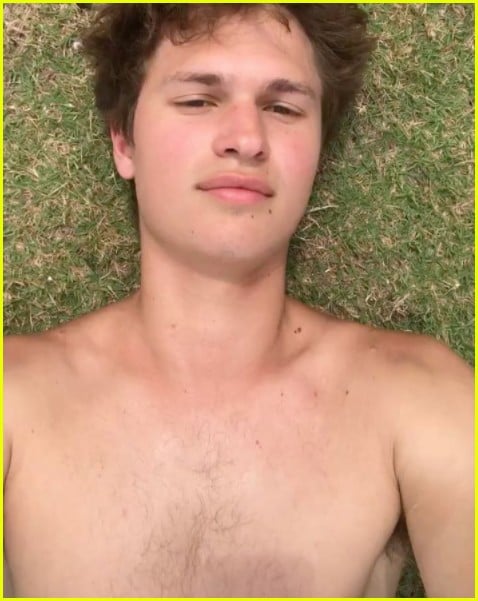 Ansel Elgort Strips Down To Swim In Thailand Photo Photo