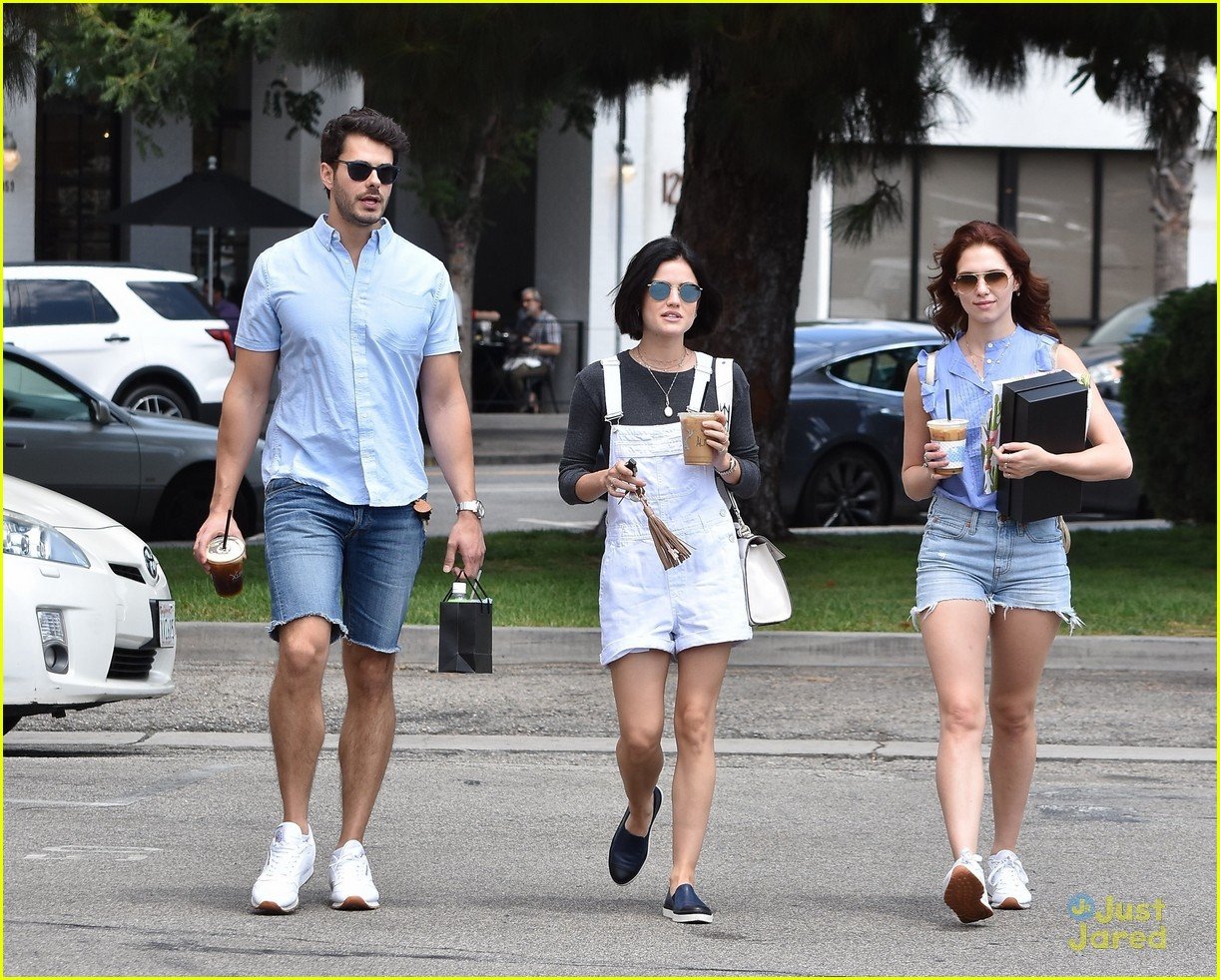 Full Sized Photo of lucy hale jayson blair coffee run before vancouver
