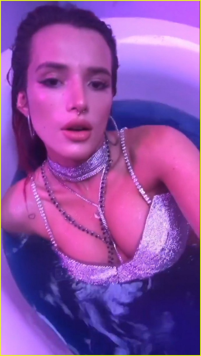 bella thorne wears bejeweled bikini for bathtub shoot 01