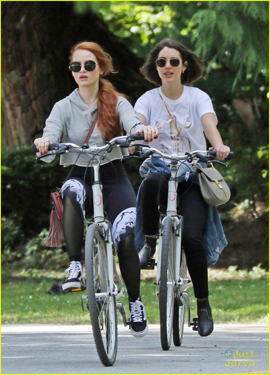 Full Sized Photo of madelaine petsch adelaide kane bike ride 03