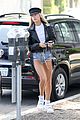 hailey baldwin steps out wearing daisy dukes in beverly hills 05