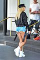 hailey baldwin steps out wearing daisy dukes in beverly hills 11