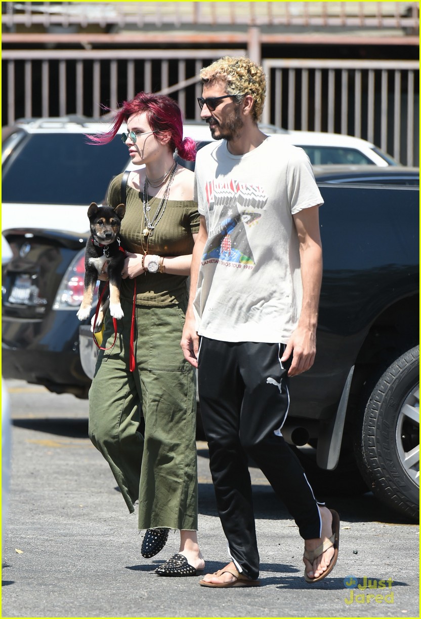 Bella Thorne Brings Blackbear's Dog Pocky Out To Lunch With Her in Los ...